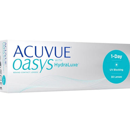 ACUVUE OASYS 1-Day ikdienas kontaktlēcas palīdz mazināt nogurušu un sausu acu sajūtu – ikdienas kontaktlēcas ar -4,25 dpt un BC 8,5 – UV aizsardzība un ērta valkāšana – 30 lēcas