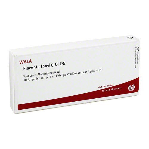 PLACENTA BOVIS GL D 5 ampulas 10 ml ampulas no PLACENTA