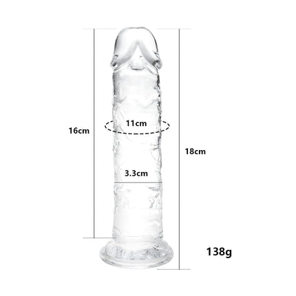 18 cm maza dzimumlocekļa dildo sievietēm, mīksta, reālistiska iesācēju seksa rotaļlieta želejveida dildo ar piesūcekni dāmām, pāriem, pieaugušo seksa rotaļlietas un spēles