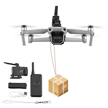 Akemaio Airdrop gaisa pilināšanas sistēma, kas ir saderīga ar GD91 Pro dronu, makšķerēšanas ēsmu, kāzu gredzenu, dāvanu vēstuli, glābšanas metēja piegādi