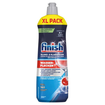 Finish Shine &amp; Rinse Aid – mirdzošiem un sausākiem traukiem bez ūdens traipiem – Megapack ar 800 ml