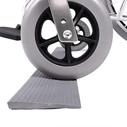 REHASHOP cietās gumijas rampa Gecko (14 mm) - Elastīga un izturīga sliekšņa rampa, izgatavota no gumijas, dažādos augstumos un regulējama