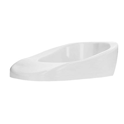 Izturīga, pārnēsājama plastmasas gultas panna, gultas pacientiem ar vāka rokturi grūtniecēm (balta)