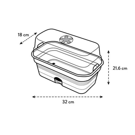 elho Green Basics audzēšanas paplāte "Viss 1" 32 - audzēšanas komplekts - 100% pārstrādāta plastmasa - Ø 32,0 x A 13,2 cm - zaļa/lapu zaļa