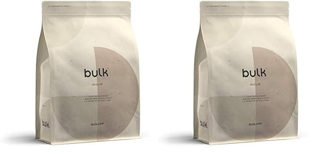 Inulīna pulveris bez taras, augsts šķiedrvielu saturs, 500 g (2 iepakojumi)