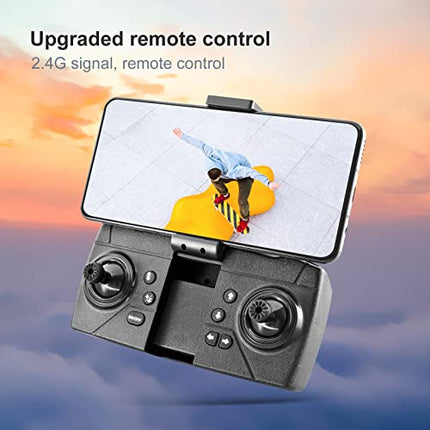 Droni ar kameru pieaugušajiem, iesācējiem, salokāms RC kvadrokopters ar 3 pušu šķēršļu apiešanas funkciju, pārnēsājams WiFi kvadrokopters HD 4k antenā, tālvadības pults