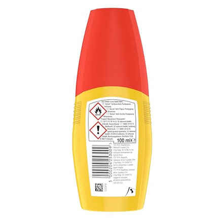 Autan ērču atbaidīšanas pumpja aerosols, kukaiņu atbaidīšanas līdzeklis, aizsardzībai pret ērcēm un odiem, 100 ml