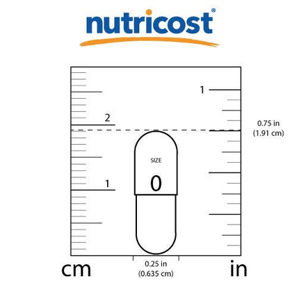 Nutricost Ox Bile kapsulas 125 mg, 240 Premium kapsulas – bez ĢMO, sojas, glutēna