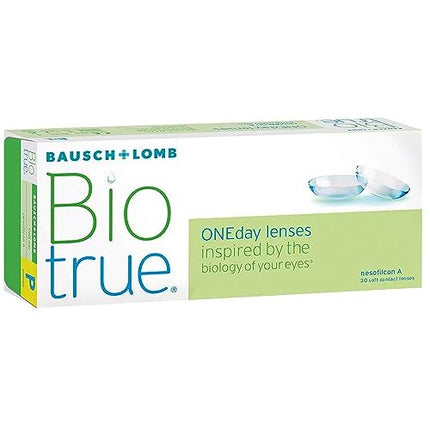 Bausch + Lomb Biotrue ONEday dienas kontaktlēcas, sfēriskas kontaktlēcas, mīkstas, 30 gab. / BC 8,6 mm / DIA 14,2 mm / -2,25 dioptrijas