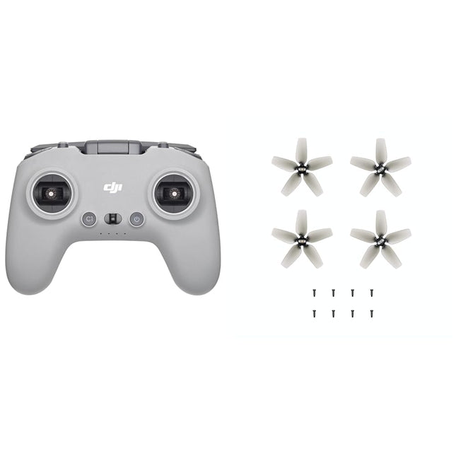 DJI FPV — tālvadības pults, kas ir saderīga ar DJI FPV dronu, drona tālvadības pults, iebūvēta radio vadība, vadības diapazons līdz 6 km, līdz 9 lietošanas stundām un Et — propelleri Avata dronam