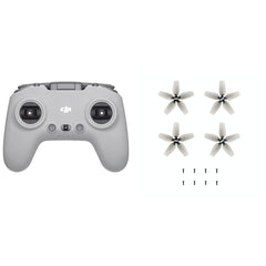 DJI FPV — tālvadības pults, kas ir saderīga ar DJI FPV dronu, drona tālvadības pults, iebūvēta radio vadība, vadības diapazons līdz 6 km, līdz 9 lietošanas stundām un Et — propelleri Avata dronam