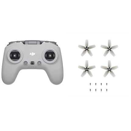 DJI FPV — tālvadības pults, kas ir saderīga ar DJI FPV dronu, drona tālvadības pults, iebūvēta radio vadība, vadības diapazons līdz 6 km, līdz 9 lietošanas stundām un Et — propelleri Avata dronam
