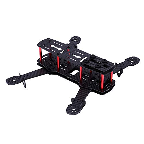 Drona rāmja komplekts ar skrūvēm, 2 veidu X-Structure 250MM kvadrokoptera drona rāmja komplekts RC aksesuārs QAV250 FPV sacīkšu dronam/mini 4 asu FPV dronam (oglekļa šķiedra)