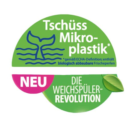 Kuschelweich auduma mīkstinātājs svaigs sapnis, dermatoloģiski apstiprināta saderība ar ādu, Kuschelweich auduma mīkstinātājs bez mikroplastmasas, 1 litrs līdz 38 mazgāšanas reizēm, 1037,48 grami