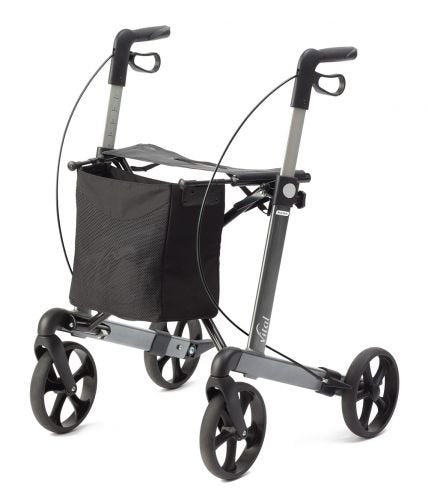 RUSSKA rollators Vital Classic - pelēks, 62 cm, alumīnijs, pieaugušajiem, klasisks