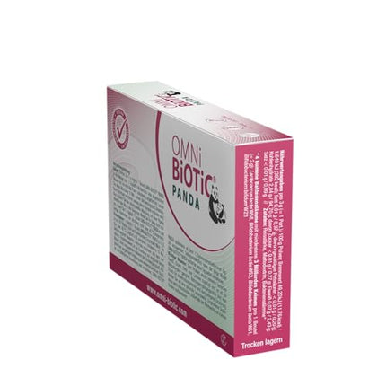 OMNi BiOTiC PANDA | 7 porcijas (21 g) | 4 baktēriju celmi | 3 miljardi baktēriju vienā dienas devā | Pulveris | Vegāns | Bez glutēna | Bez laktozes | Ikdienas lietošanai | Piemērots mātei un bērnam