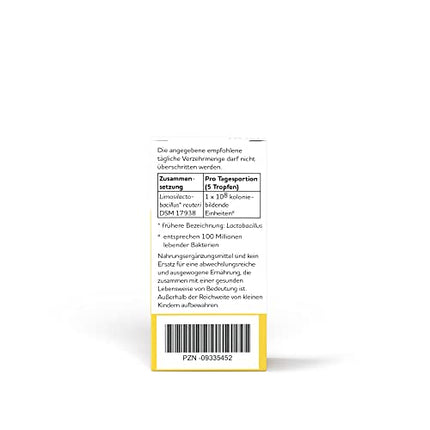 BiGaia® pilieni 10 ml, ar dabīgo pienskābes baktēriju L. reuteri zarnu mikrofloras atbalstam, droši lietojami zīdaiņiem no dzimšanas brīža