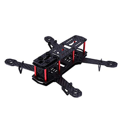 Drona rāmja komplekts ar skrūvēm, 2 veidu X-Structure 250MM kvadrokoptera drona rāmja komplekts RC aksesuārs QAV250 FPV sacīkšu dronam/mini 4 asu FPV dronam (oglekļa šķiedra)