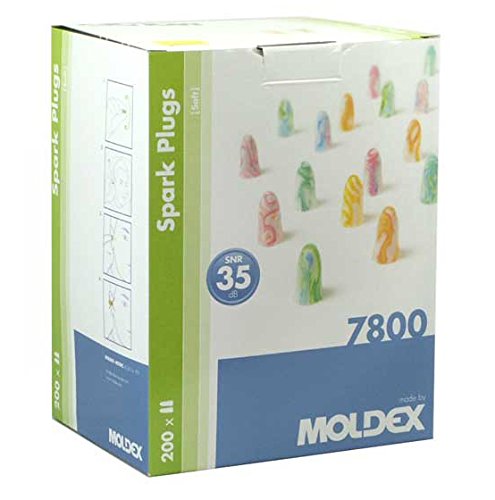Ausu aizbāžņi SNR 35dB Moldex Soft SparkPlugs 7800 - 200 pāri