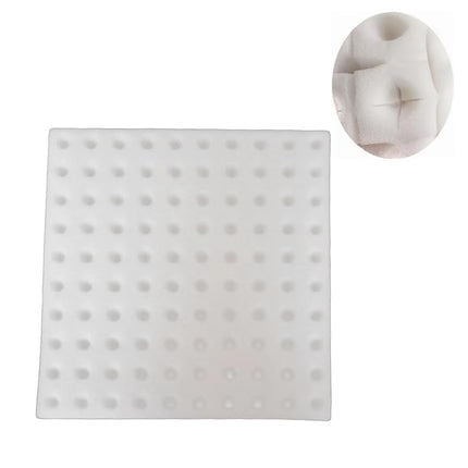 GREENinGRAY hidroponiskais sūklis, 100 iepakojums, augstas kvalitātes hidroponiskie sūkļi – ideāli piemēroti sēklām un stādiem (balts)