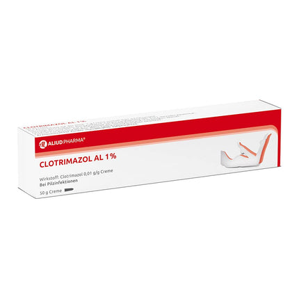 ALIUD PHARMA Klotrimazola AL 1%, 50 g krēms: pretsēnīšu līdzeklis ādas sēnītes un pēdu sēnītes ārstēšanai