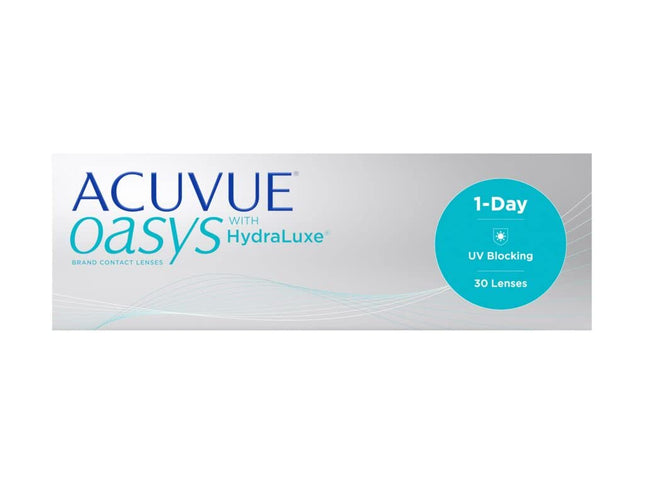 ACUVUE OASYS 1-Day ikdienas kontaktlēcas palīdz mazināt nogurušu un sausu acu sajūtu – ikdienas kontaktlēcas ar -4,25 dpt un BC 8,5 – UV aizsardzība un ērta valkāšana – 30 lēcas