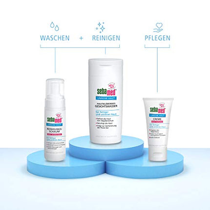 Sebamed Impure Skin Care Gel, izlīdzina ādu ar hialurona kompleksu, nomierina un kopj netīru un taukainu ādu, saturs 50 ml (1 iepakojums)