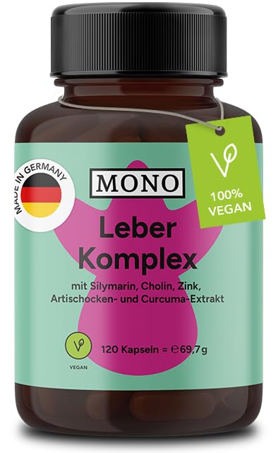 MONO aknu komplekss – 120 vegānas kapsulas ar silimarīnu, holīnu un cinku