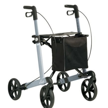 RUSSKA rollators Vital Classic - pelēks, 62 cm, alumīnijs, pieaugušajiem, klasisks