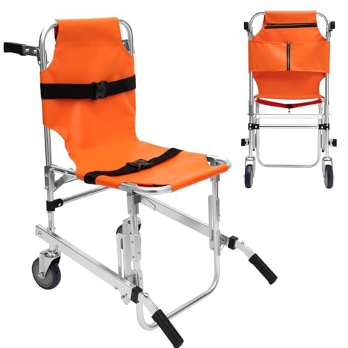 Kāpņu krēsls ar svaru 159 kg, kāpņu krēsls ar svaru 350 mārciņām, kāpņu kāpējs, EMS kāpņu pacēlājs, izgatavots no alumīnija sakausējuma, ar 2 riteņiem, ātrās palīdzības, ugunsdzēsēju evakuācijai, vecāka gadagājuma cilvēkiem un invalīdiem