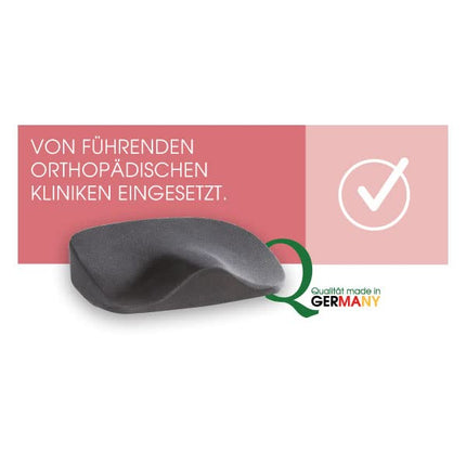 Vital Kissen® ortopēdiskais sēdekļa spilvens – ortopēdisks spilvens | Ķīļveida spilvena krēsls | ergonomisks | Mazina spiedienu uz gurniem, muguru un jostas skriemeļiem | Piemīt sāpes mazinoša iedarbība | novērš sliktu stāju | antracīts