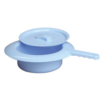 Behrend Bedpan Bedpan Plastmasas, autoklāvējams, vāks, 31cm zils