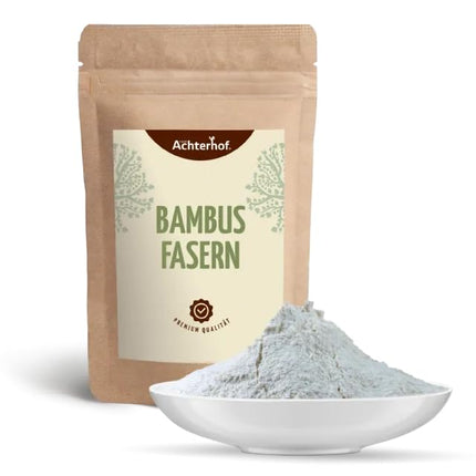 Bambusa šķiedras ar zemu ogļhidrātu saturu | 1 kg | Kontrolēta kvalitāte | Zemu ogļhidrātu satura milti | Bambusa šķiedras milti | Šķiedrvielu milti | tieši no Ahterhofas