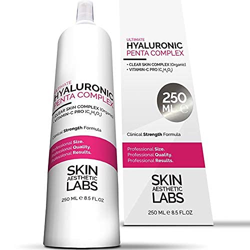 250 ml hialuronskābes seruma koncentrāts TESTA UZVARĒTĀJS • 5x hialuronskābe • Klīnikas izmērs • Pretnovecošanās gels ar C vitamīnu Pro • Skaidras ādas komplekss • Hipoalerģisks • Ražots Vācijā