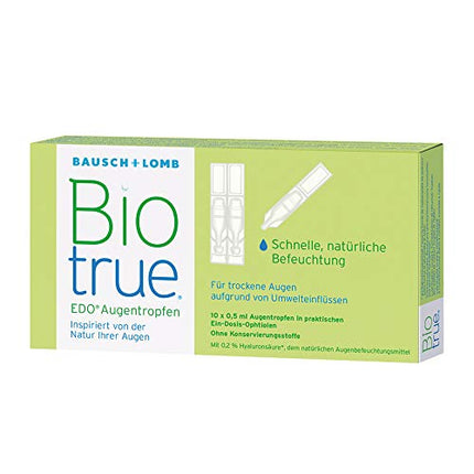 Bausch + Lomb Biotrue acu pilieni EDO, 1 iepakojums (10 x 0,5 ml)