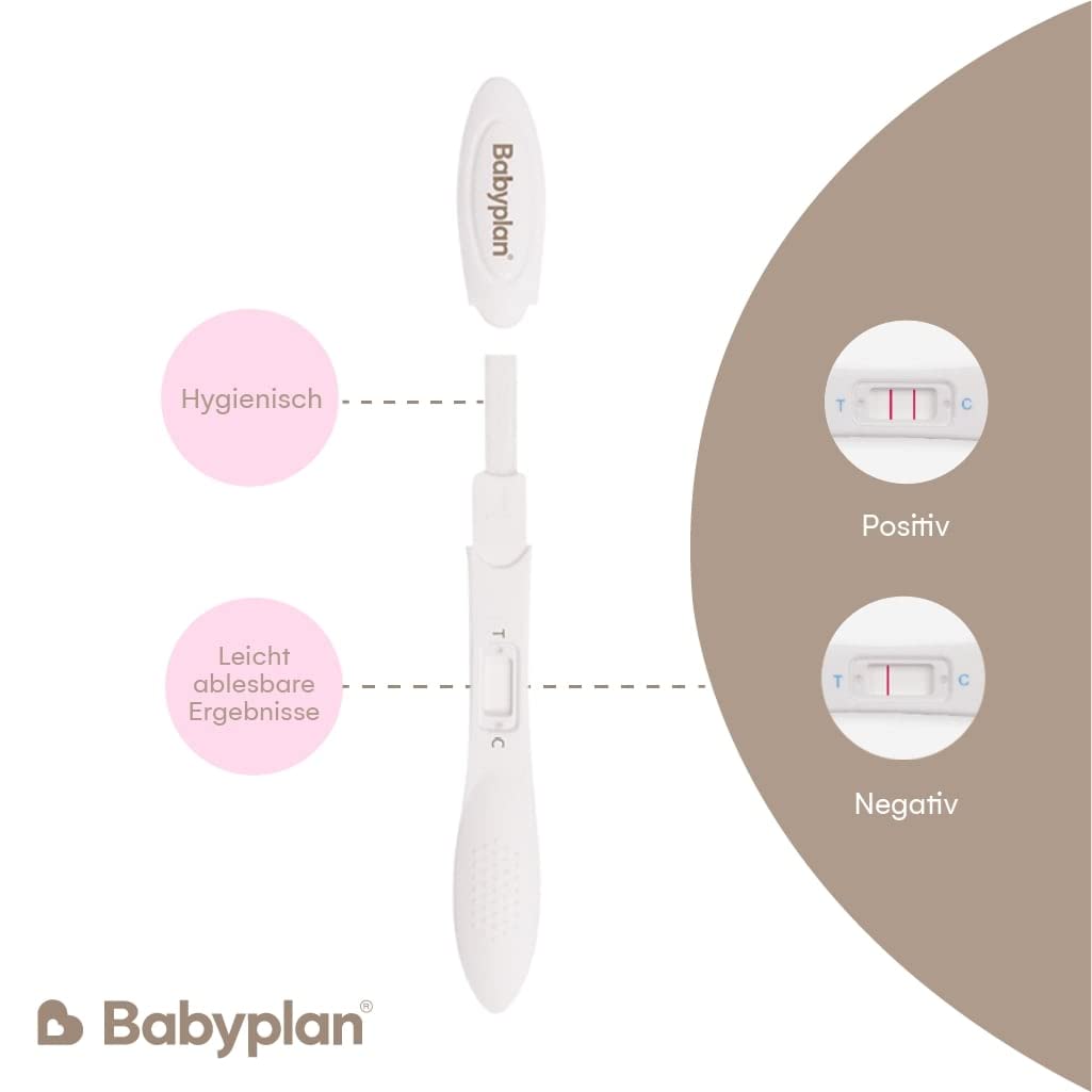 5 x grūtniecības testi Early Test Babyplan (HCG), higiēnisks grūtniecības tests 10 mSV ml (ļoti jutīgs) bērna plānošanai (99,6% precizitāte) Ļoti garš, plats un viegli lietojams