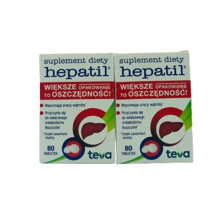2x Hepatil 80 tabletes - veicina pareizu tauku metabolismu, MiL4 zīmulis, aknu darbības medikamenti, aknu ciroze, aknu reģenerācija, gremošanas uzlabošana