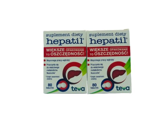 2x Hepatil 80 tabletes - veicina pareizu tauku metabolismu, MiL4 zīmulis, aknu darbības medikamenti, aknu ciroze, aknu reģenerācija, gremošanas uzlabošana