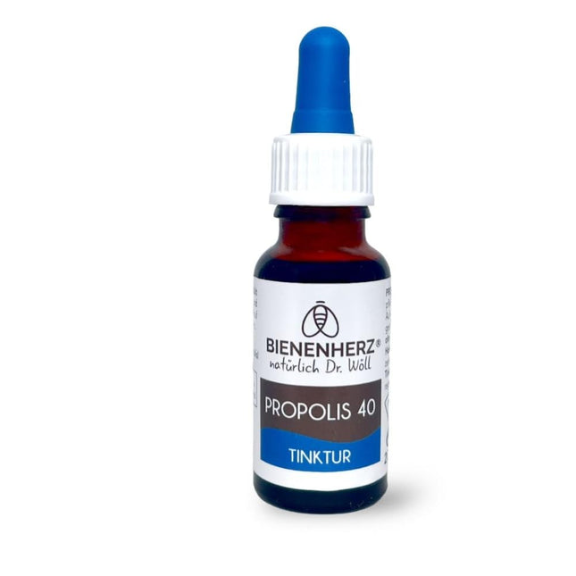 Dr. Wöll® propolisa tinktūra 40% - 20ml | Pipete | 100% dabīgs | Koncentrāts | tikai 1–3 pilieni vienā lietošanas reizē | pārbaudīts uz kaitīgām vielām | biškopis Dr. Wöll izmērs 20 ml