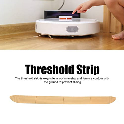 Pssopp bezmaksas gumijas durvju sliekšņa uzstādīšana ratiņkrēslu durvju slieksnis, 4 gabalu pacelšanas sliekšņa rampas slaucītāja elektriskajam skrejritenim, sliekšņi un ratiņkrēslu rampas (bēša)