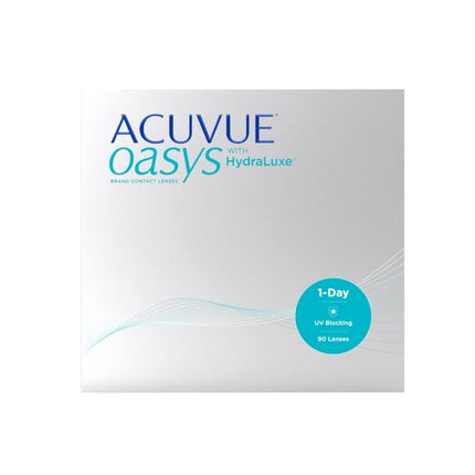 ACUVUE OASYS 1-Day dienas kontaktlēcas palīdz mazināt nogurušu un sausu acu sajūtu – Dienas kontaktlēcas ar -2,75 dpt un BC 8,5 – UV aizsardzība un ērta valkāšana – 90 lēcas
