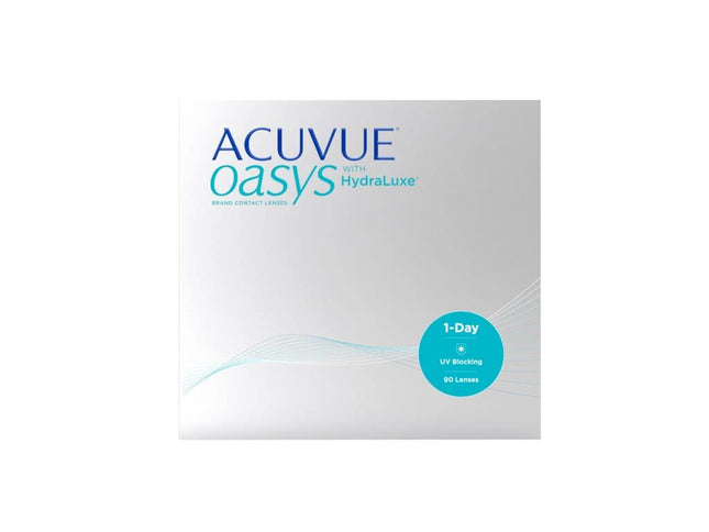 ACUVUE OASYS 1-Day dienas kontaktlēcas palīdz mazināt nogurušu un sausu acu sajūtu – Dienas kontaktlēcas ar -2,75 dpt un BC 8,5 – UV aizsardzība un ērta valkāšana – 90 lēcas