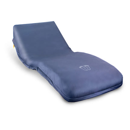 Mobiclinic® pro, Pretatspiedienu matracis ar gaisu, 200x105x12, 8, Mobi 3 Plus, Matracis ar mainīgu spiedienu un kompresoru, Zems trokšņu līmenis, 105 cm plats, 17 gaisa šūnas, I, II un III pakāpes spiediena čūlām, Zils