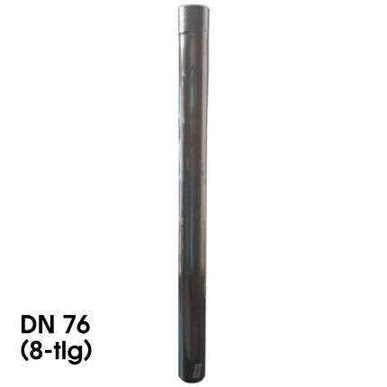 Notekcaurule, titāna cinka, 1 m lietus notekcaurule, cinka notekcaurule, 1 metra gabals, DN 76 (8 daļas)