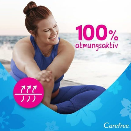 Carefree Cotton Feel Normal ikdienas ieliktnīši, bez smaržas, 100% elpojoši, nodrošina komforta, sausuma un svaiguma sajūtu, normāls izmērs, uzglabāšanas iepakojums (100 gab.)