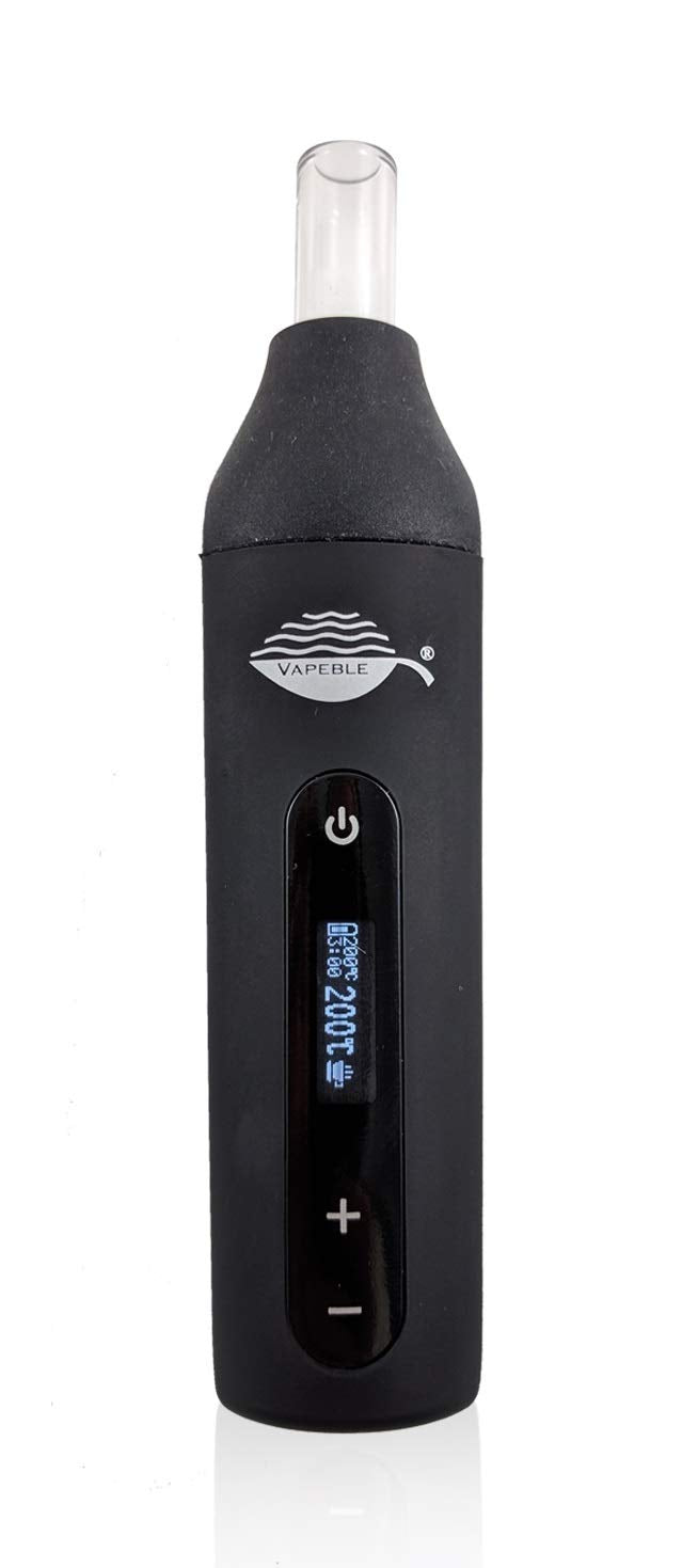 Vaporizer Vapeble Nebel - Vaporizer ar stikla iemutni, OLED displeju un bezpakāpju temperatūras kontroli, rada supervaporu no sveķainiem augiem