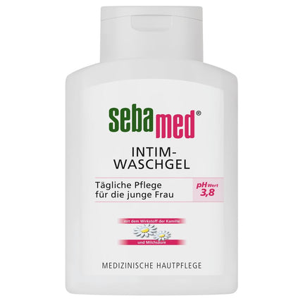 Sebamed intīmās zonas mazgāšanas gels pH 3,8 dabiski maigai intīmās zonas attīrīšanai, palīdz uzturēt ādas aizsargbarjeru, 200 ml