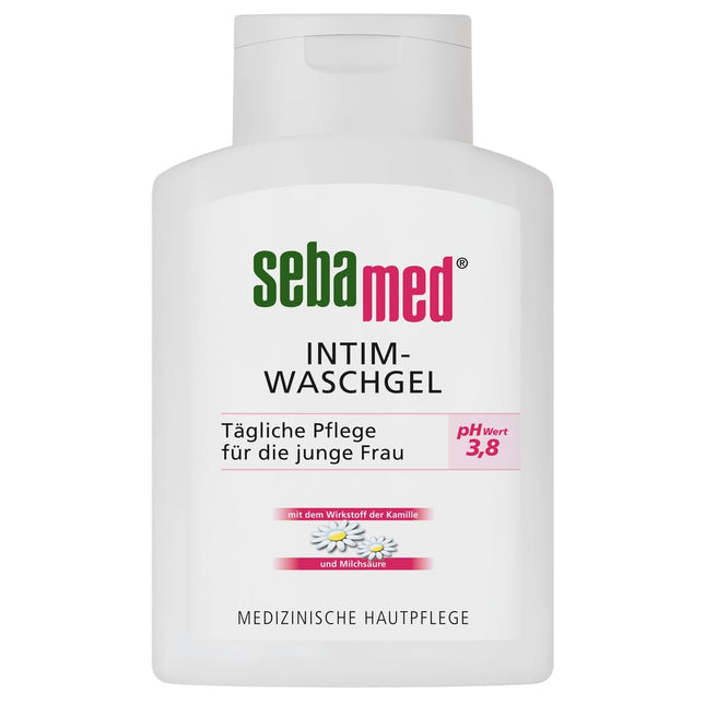 Sebamed intīmās zonas mazgāšanas gels pH 3,8 dabiski maigai intīmās zonas attīrīšanai, palīdz uzturēt ādas aizsargbarjeru, 200 ml