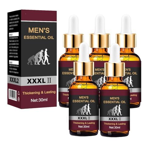 Dzimumlocekļa palielināšanas eļļa, 30 ml XXXL ēteriskā eļļa vīriešiem, dzimumlocekļa sabiezināšana, augšanas palielināšana, liela dzimumlocekļa palielināšana vīriešiem, uzlabota erekcija, aizkavēta ejakulācija (5 gab.)