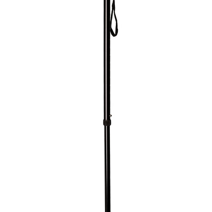 Izvelkami alumīnija rokturi, spieķis, melna krāsa, regulējami 74–95 cm, mīksts rokturis